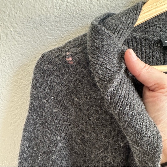 Torrid Gray Knit Open Front Wool Blend Cardigan Women’s Size 2X - Picture 3 of 8